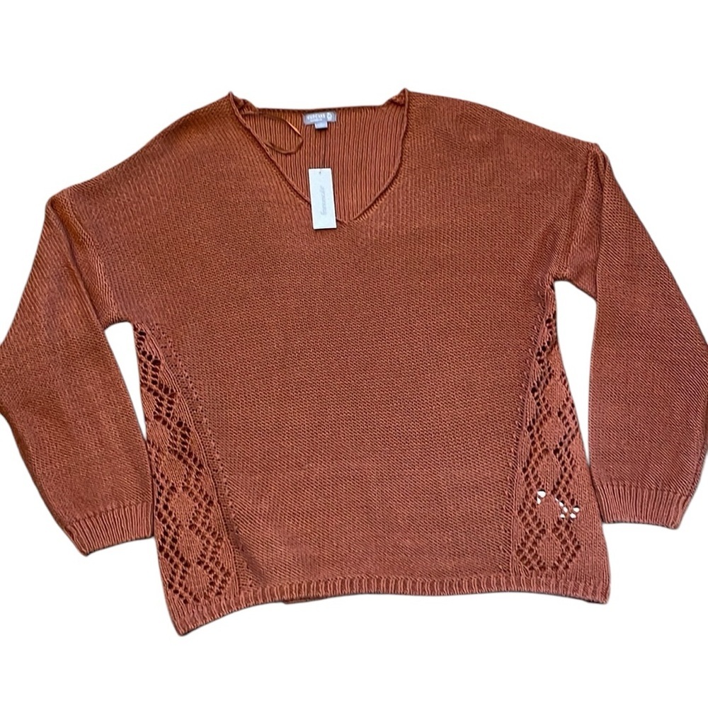 Cupcake Clothing Chunky‎ Dropped Shoulder V-Neck Knit Sweater